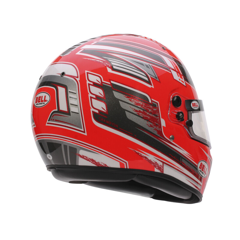 Casque Bell Karting KC7-CMR Anthracite / Rouge Champion